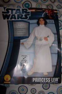 Childs Size Small 4 6 Star Wars Princess Leia Halloween Costume with Wig