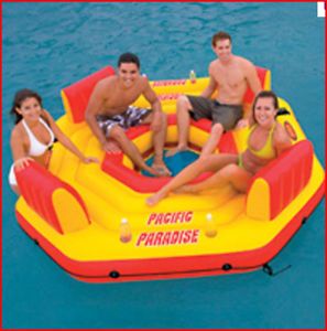 New Inflatable Beach River Floating Swimming Pool Party Island Raft Lounge Chair
