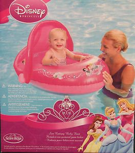 Disney Princess Sun Canopy Toddler Baby Inflatable Chair Float Snow White Aurora