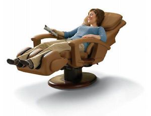 HT135 Leather Electric Power Recline Human Touch Massage Chair Recliner HT 135