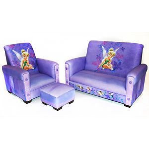 New Girls Child Kids Tinker Bell Toddler Sofa Couch Chair Ottoman Furniture