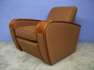 Vtg Art Deco Chair Streamline Modern Parlor Sofa Deskey Pascaud Lounge French