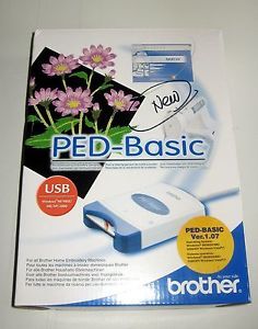 brother ped basic software for downloading embroidery