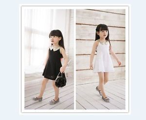 Girls Toddlers Sequin Collar Floral Lace Dress Kids Super Beautiful Dresses