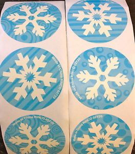 100 Holiday Christmas Snowflake Stickers Teacher Supply Party Favors Winter