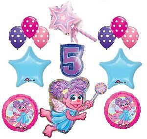 Abby Cadabby Balloons Lot Princess Party Birthday Supplies 5th Sesame Street Age