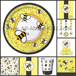 Buzz Babee Baby Shower Bee Birthday Party Supplies Make Your Own Set