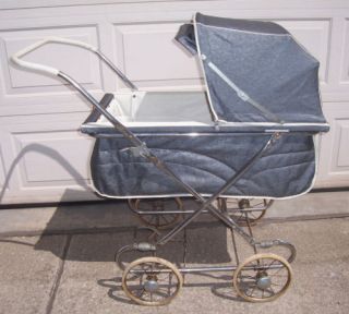 Vintage Collier Convertible Baby Buggy Travel Car Bed Bassinet Carriage Stroller