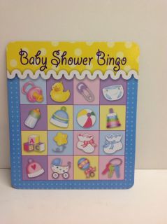 8 Baby Shower Party Bingo Game Cards Favor Decorations Pacifier Boy Girl Party