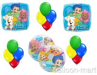 15pc Bubble Guppies Balloons Set Birthday Party Supplies Ocean Theme 1st 2nd 3rd