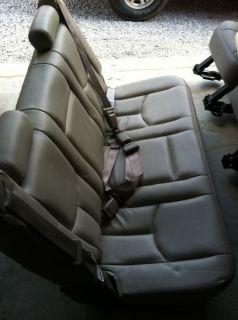 Chevy Suburban 2005 3rd Row Seat Tan Leather Shale Color No Tears 2004 2006
