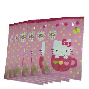 6X Pcs Sanrio Hello Kitty Birthday Party Supply Gift Loot Bags H161