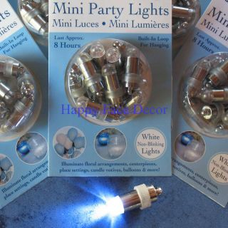 36 Submersible LED White Wedding Party Lights Paper Lantern Balloon Centerpiece