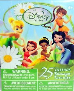 25 Disney Fairies Tinkerbell Temporary Tattoos Party Favors Supplies New NIP