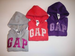 Baby Gap Girl's Hoodie Sweatshirt Top Size 2T 3T 4T 5T Fleece