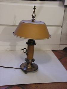 Vintage Tell City Chair Co Lamp 89 Antique Yellow Pattern A4408 Table Lamp Tin