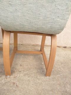 Pair Gilbert Rohde Heywood Wakefield Art Deco Bent Wood Side Chairs Wheat B