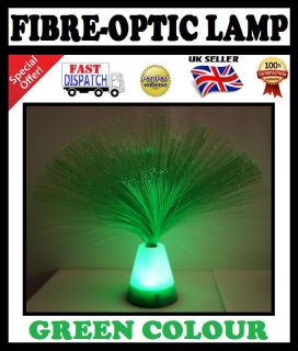 Green Funky Fibre Optic Lamp Light Battery Operated LED Light Safe to Touch New