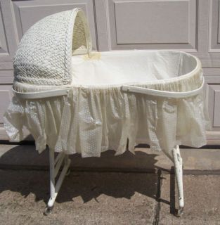 Wicker Basket Baby Nursery Convertible Car Bed Crib Cradle Bassinette Bassinet