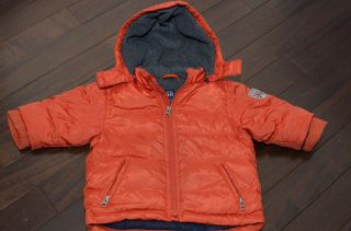 Baby Gap Toddler Boy Warmest Puffer Jacket Size 12 18 Months Down Fill Hood