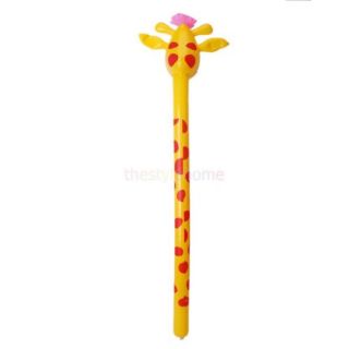 4 ft Giraffe Stick Inflatable Blow Up Gag Gifts Playing Party Favor Kids Toys