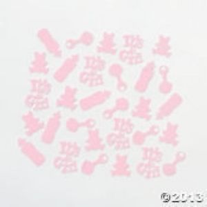 Baby Shower Pink It's A Girl Confetti Party Decoration Table Sprinkles Decor