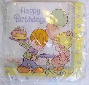 Precious Moments Party Supplies Napkins x16 Birthday Baby Shower Decoration Cake