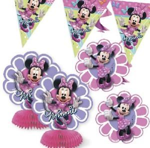 Disney Minnie Mouse 7pc Decoration Kit Birthday Party Supplies Party Decorations