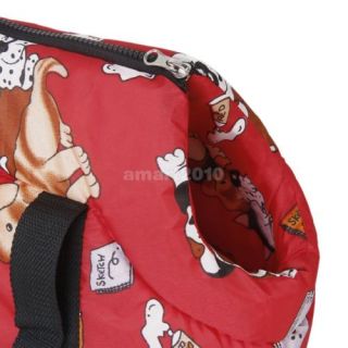 Red Soft Dog Pet Travel Carrier Tote Shoulder Bag Sz S