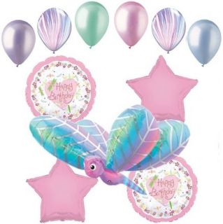 11pc Dragonfly Balloon Bouquet Decoration Happy Birthday Butterfly Baby Shower 1