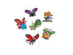 12 Butterfly Temporary Tattoos Kids Girls Birthday Party Goody Bag Favors Supply