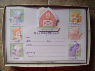 20 Hallmark Baby Shower Invitations Boy or Girl New in Package Super Cute