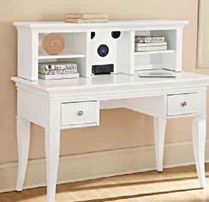 Children Kids Girls White Desk and Hutch Furniture Back to School New CLEARANCE