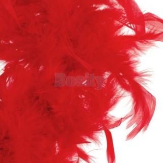 3X Feather Boa Fluffy Craft Decoration Princess Costume Party Dress Up Red 2M