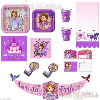 Sofia The First Disney Princess Birthday Party Supplies Pick 1 or Create Set