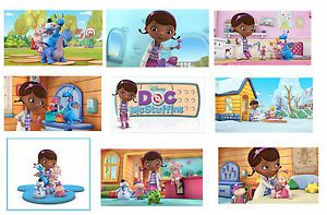9 Doc McStuffins Party Stickers Loot Goody Gift Favor Treat Bags Party Supplies