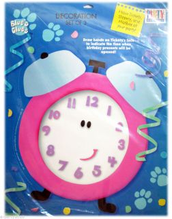 10pc Blue's Clues Tickety Tock Paper Decorating Kit Birthday Party Supplies