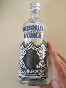 RARE Absolut Vodka Empty Bottle Limited Unique Edition from Israel 750ml Cap