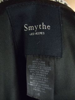 Smythe Black White Tweed Jacket Sz 4