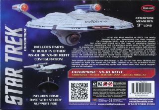 Star Trek USS Enterprise NX 01 Refit 1 1000 Scale Snap Kit 9" Long