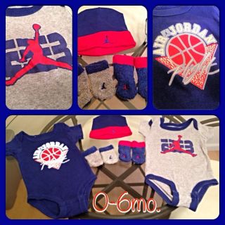 Jordan Onesie Hats Socks Booties Baby Toddler Newborn Kids Clothes