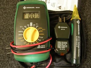 Greenlee Electrical Testing Kit Complete 3 Piece Set