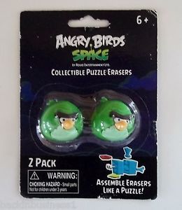 Eraseez Collectible Puzzle Eraser 2Pack Angry Birds 