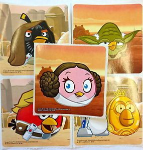 15 Angry Birds Star Wars Stickers Party Favors Teacher Supply