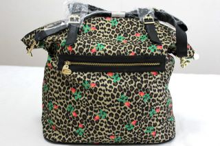  $98 Betsey Johnson Cheetah Baby Natural Tote Bag in Green