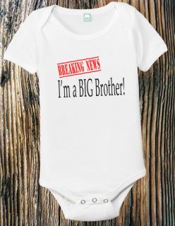 Big Brother Shirt New Sibling Shirt Big Brother New Baby Birth Announcement Tee
