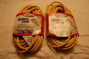 Two Pro Power 50 ft 12 3 Outdoor Extension Cords