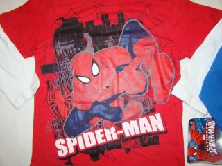 New Marvel Spiderman 2 2T Toddler Boys Action Tshirt Shirt Top Hero Comic Web
