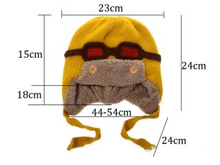 New Warm Toddler Boy Girl Kids Cute Handmade Cap Wool Knitted Winter Beanie Hats