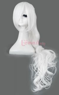 Rwby"White"Trailer Weiss Schnee Long Ponytail Party Cosplay Party Hair Wig ZY54